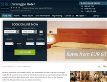 Tablet Screenshot of caravaggiohotel-naples.com